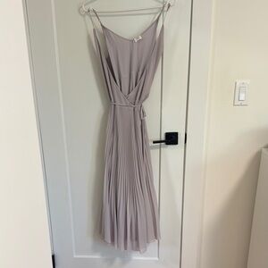 Elegant Lavender Pleated Dress by Wilfred